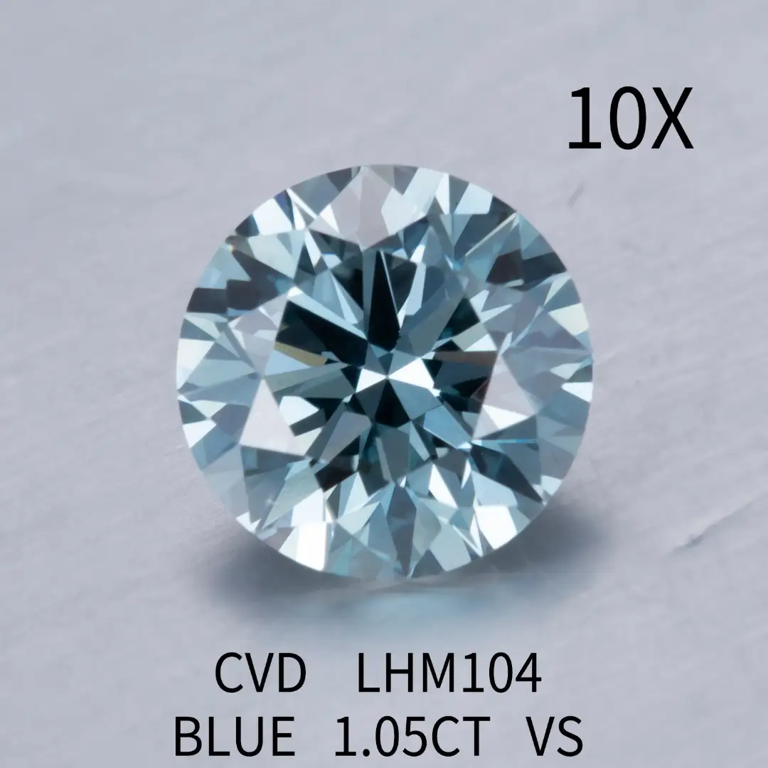 Messi Jewelry | Practical lab grown blue diamond ring quality assurance 5