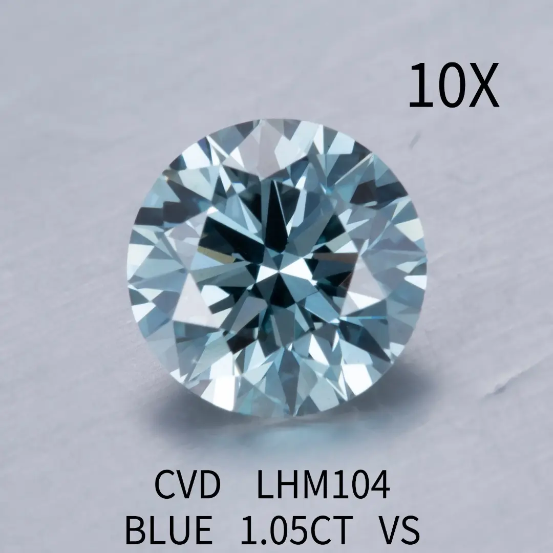 Messi Jewelry | Practical lab grown blue diamond ring quality assurance 5