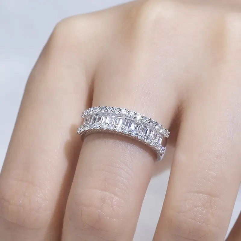 14K Customizable White Gold Lab Diamond Ring - Outstanding Quality & Performance 4