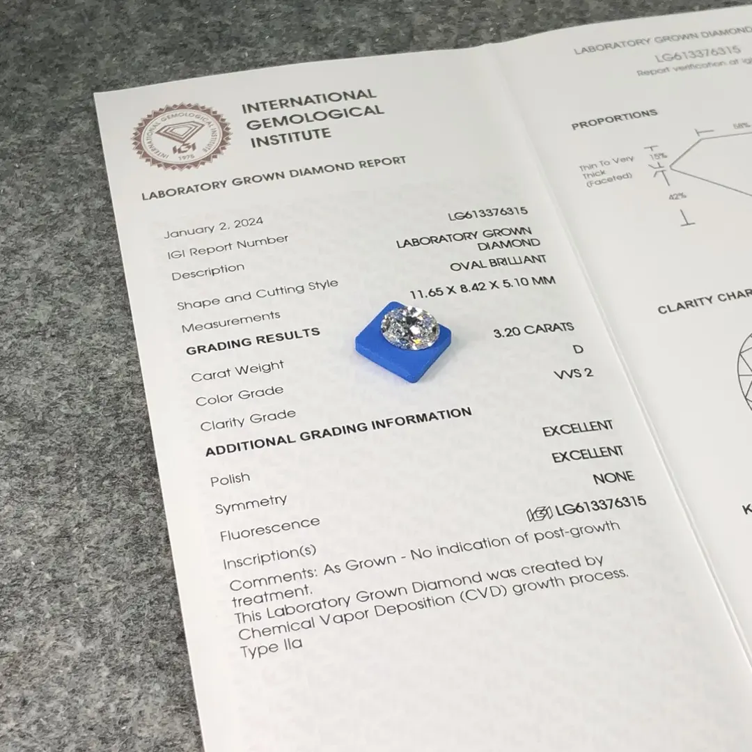 1-5ct Lab Diamond Synthetic Diamonds Factory 4