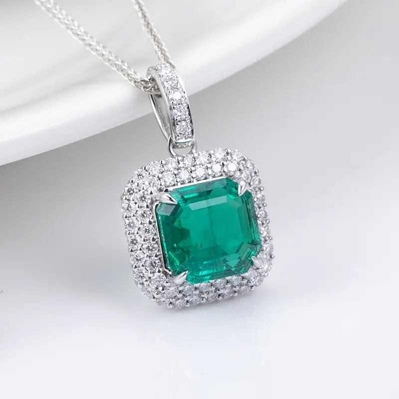 green stone necklace at Wholesale Prices | Messi Jewelry 4