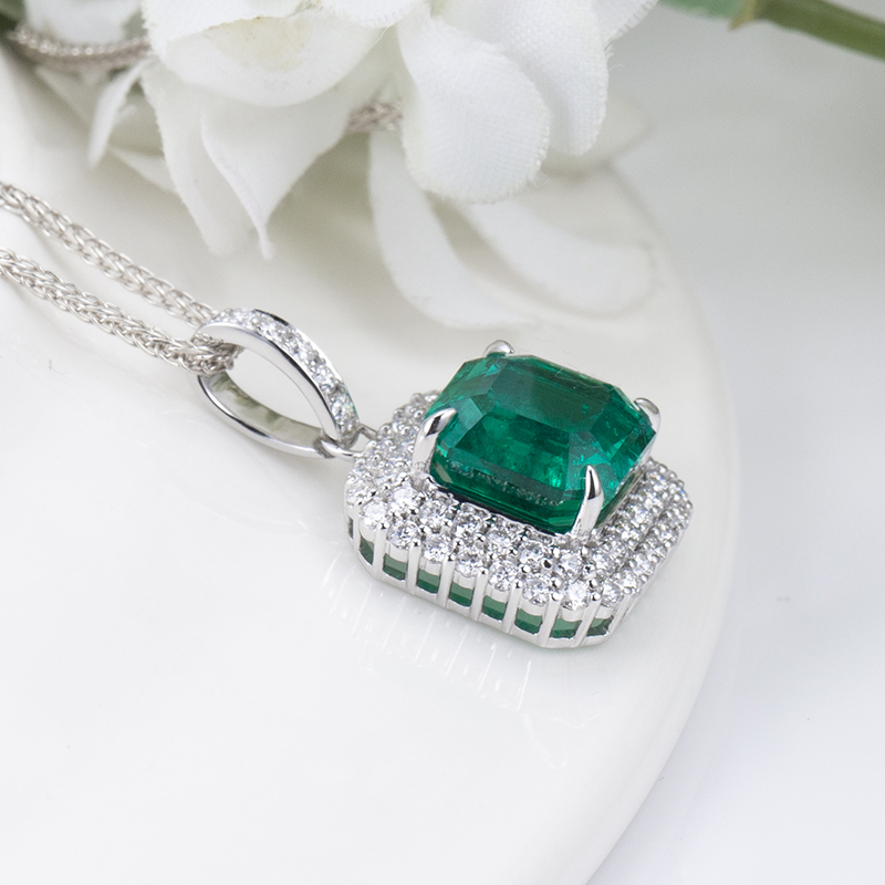 green stone necklace at Wholesale Prices | Messi Jewelry 9