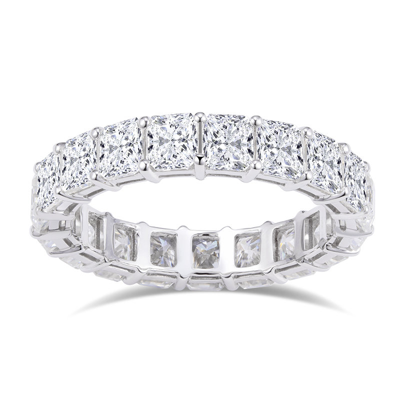 Messi Jewelry - Messi Gems MS -483 18K Белые золотые украшения лучисто 8