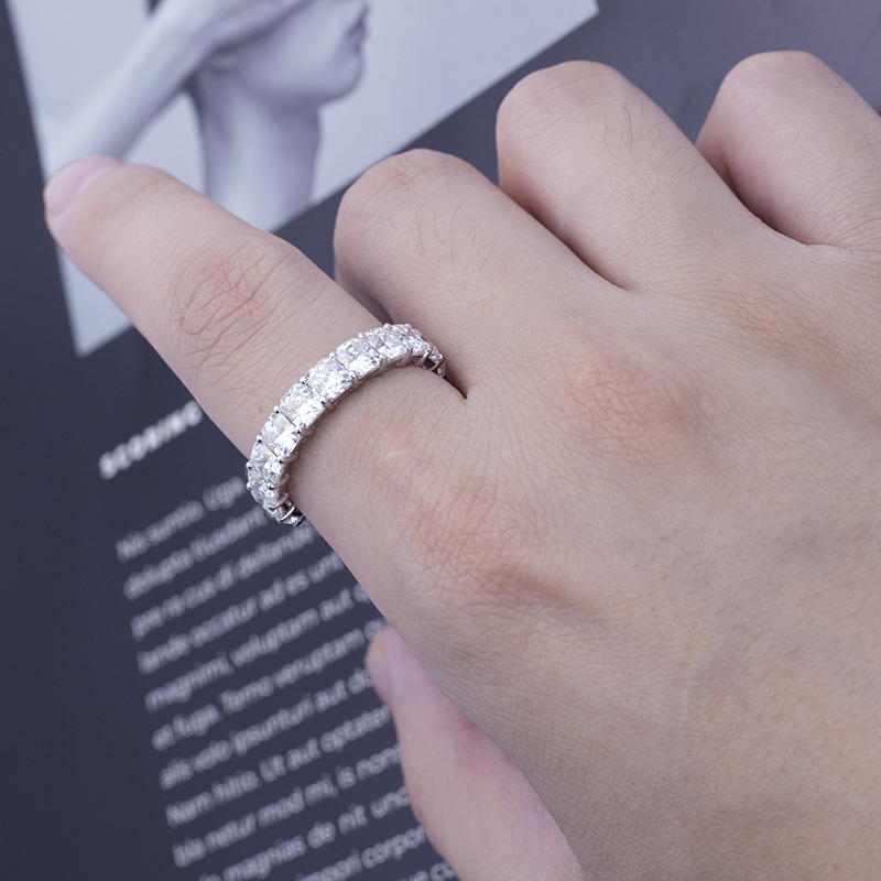 Messi Jewelry - Messi Gems MS -483 18K Белые золотые украшения лучисто 13