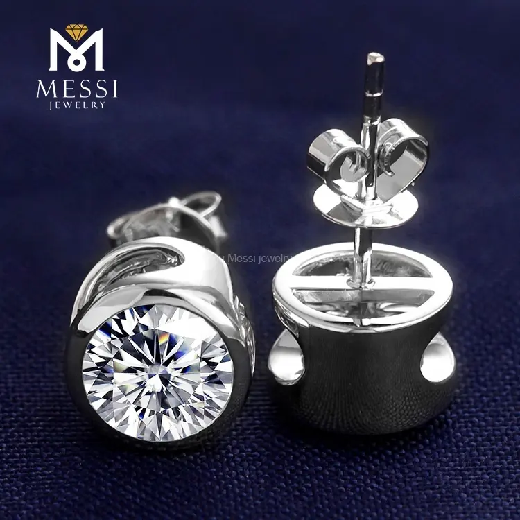 Messi Jewelry | Modern synthetic diamond earrings suppliers 5