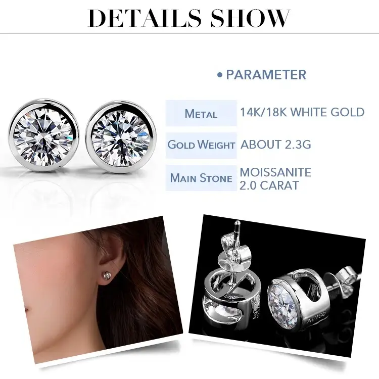 synthetic diamond earrings at Wholesale Prices | Messi Jewelry 7