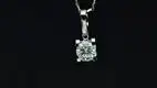 Moissanite Solitaire Necklace in 14k/18k Gold - Classic Style 2
