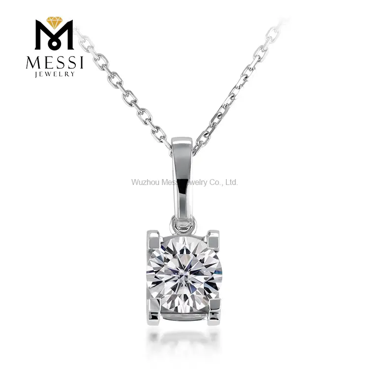 18K White Gold Necklace with 1.0ct CVD Lab Grown Diamond 6