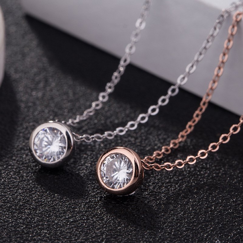 Messi Jewelry - MS -108 Rose Gold Jewelry Lab Colar Diamond Colar 10k 14k Colar de colar de ouro 18k 10