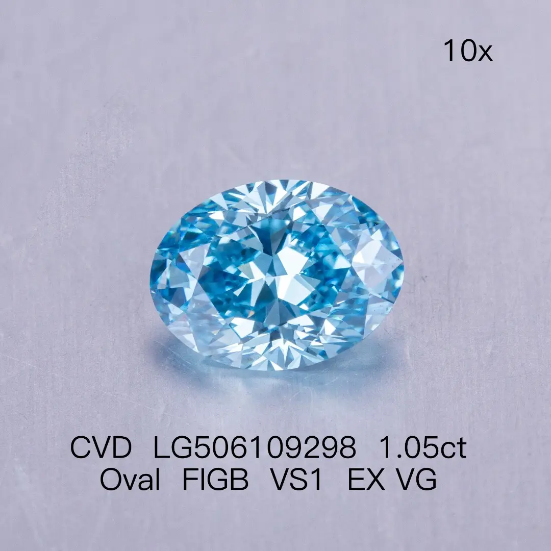 Coleção de joias com diamantes de laboratório de alta qualidade em tons de azul. 3