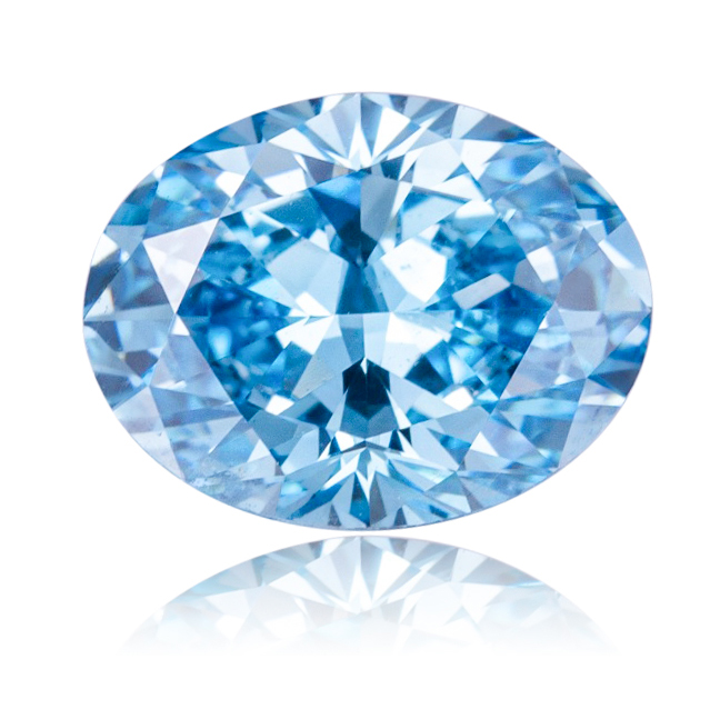 Messi Alahas - 1ct 2ct Oval VS VVS Loose Blue Lab Grown Diamonds CVD Blue 8