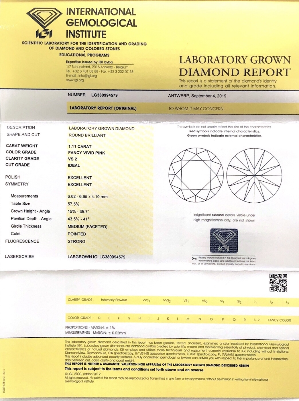 Messi Jewelry - Messi jewelry customize men made fancy colored red diamond lab grown pink diamonds Pink 11