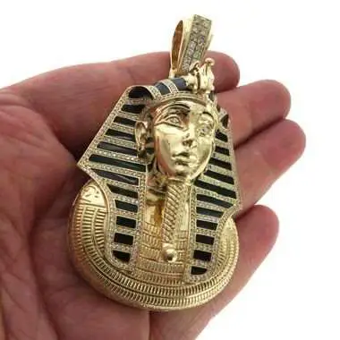 Gioielli Messi - Messi Gioielli MEGIO FACCIATO MOLTO DI LOGO DISPOLITO Diamonds 10K Gold Pendant Pendente Moissanite 1
