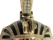 Custom 10K Gold Pharaoh Pendant with Lab Diamonds - Hip Hop Gold Pendants 4