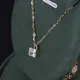 Custom moissanite solitaire pendant series Manufacturer | Messi Jewelry 3