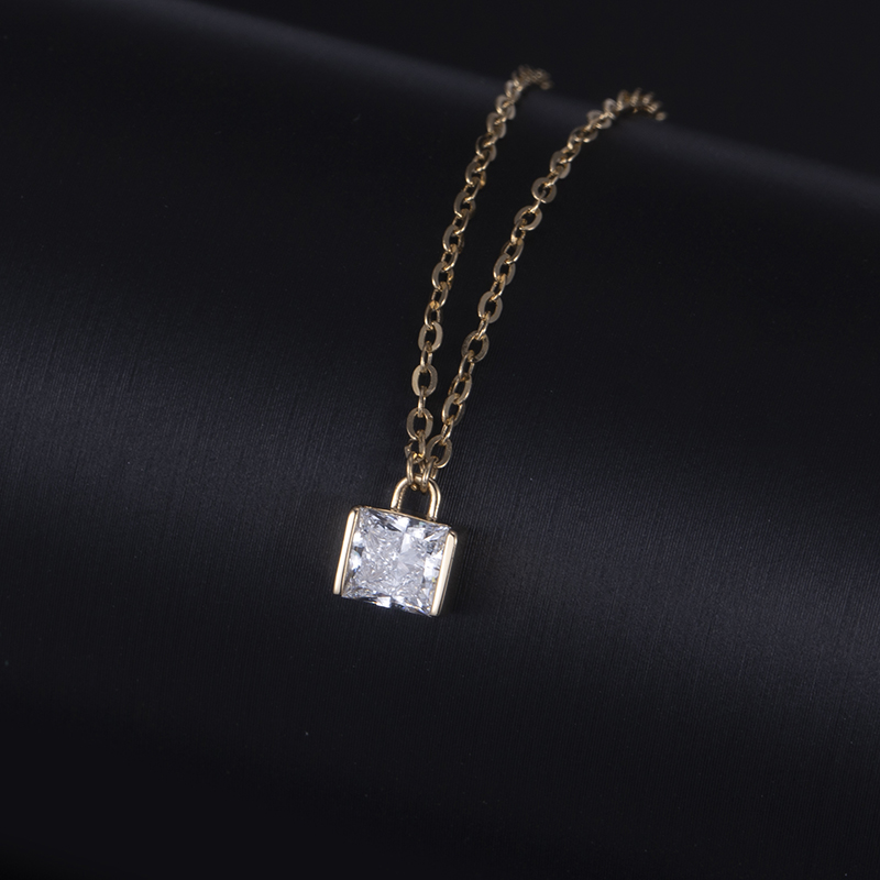 Série de pingentes de paciência de moissanite personalizados Fabricante | Joias Messi 8