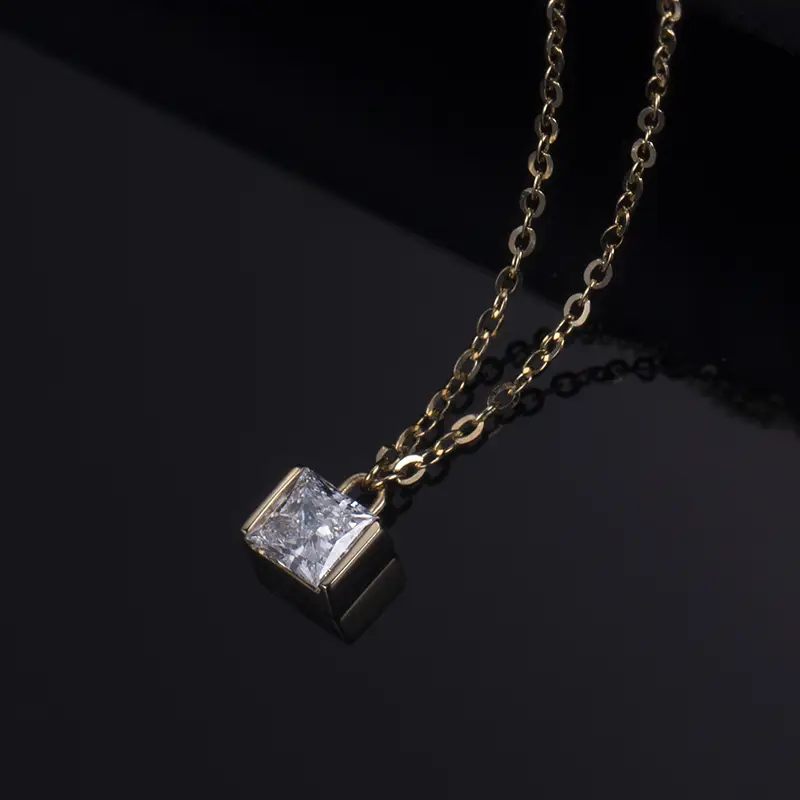 Messi Jewelry | bulk production moissanite bezel necklace factory 5
