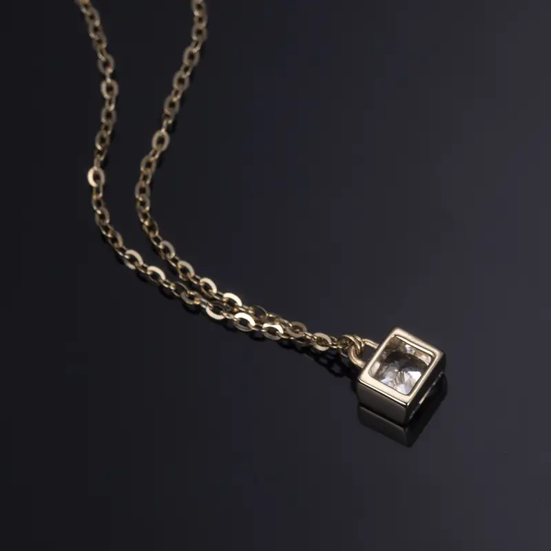 Messi Jewelry | bulk production moissanite bezel necklace factory 7