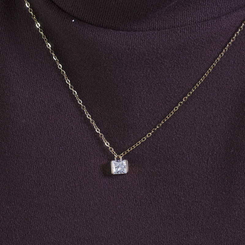 Messi Jewelry | bulk production moissanite bezel necklace factory 9