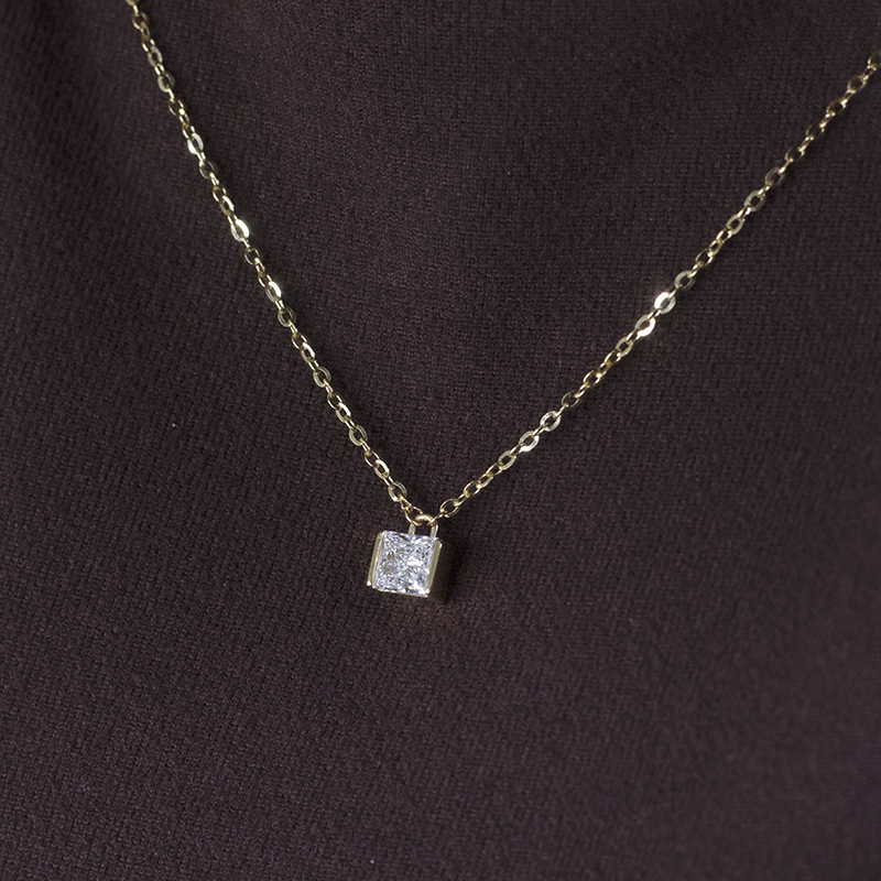 Messi Jewelry | bulk production moissanite bezel necklace factory 10