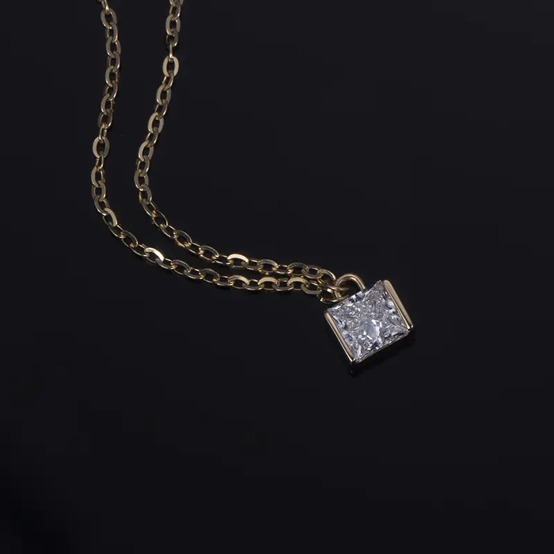 Messi Jewelry | bulk production moissanite bezel necklace factory 6