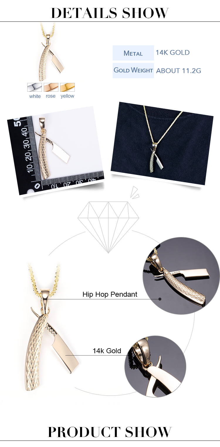 Gioielli Messi - Gioielli Messi Decorazione in oro giallo 14K CIPPENTI CON INSIPENDO CLASSO VINTAGE CLASSO DI VINTAGE CLASSO 13