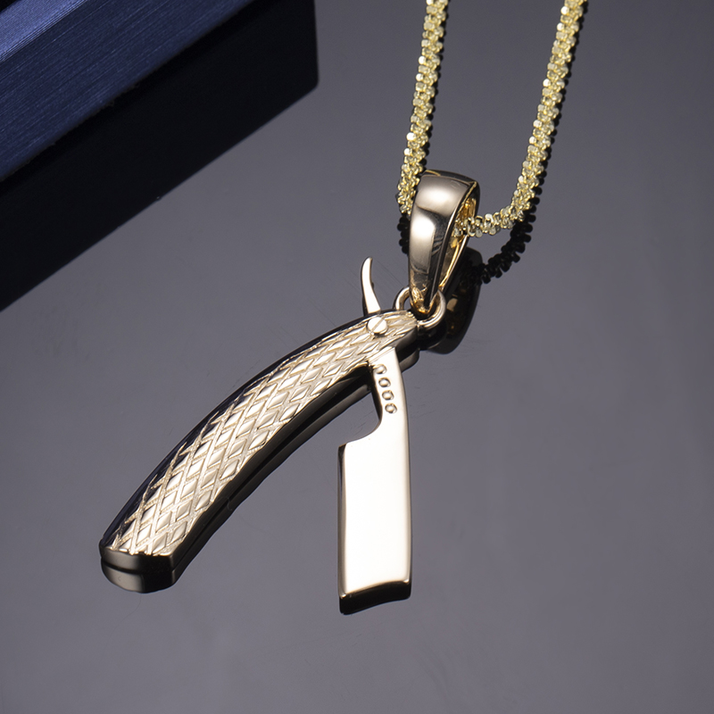 Gioielli Messi - Gioielli Messi Decorazione in oro giallo 14K CIPPENTI CON INSIPENDO CLASSO VINTAGE CLASSO DI VINTAGE CLASSO 9