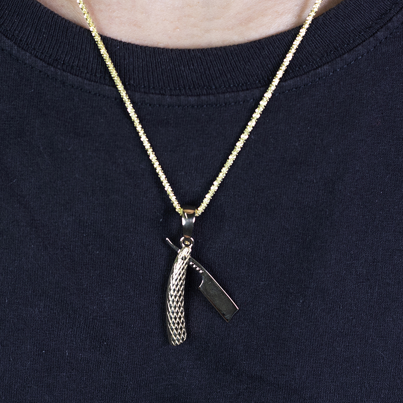 Gioielli Messi - Gioielli Messi Decorazione in oro giallo 14K CIPPENTI CON INSIPENDO CLASSO VINTAGE CLASSO DI VINTAGE CLASSO 11