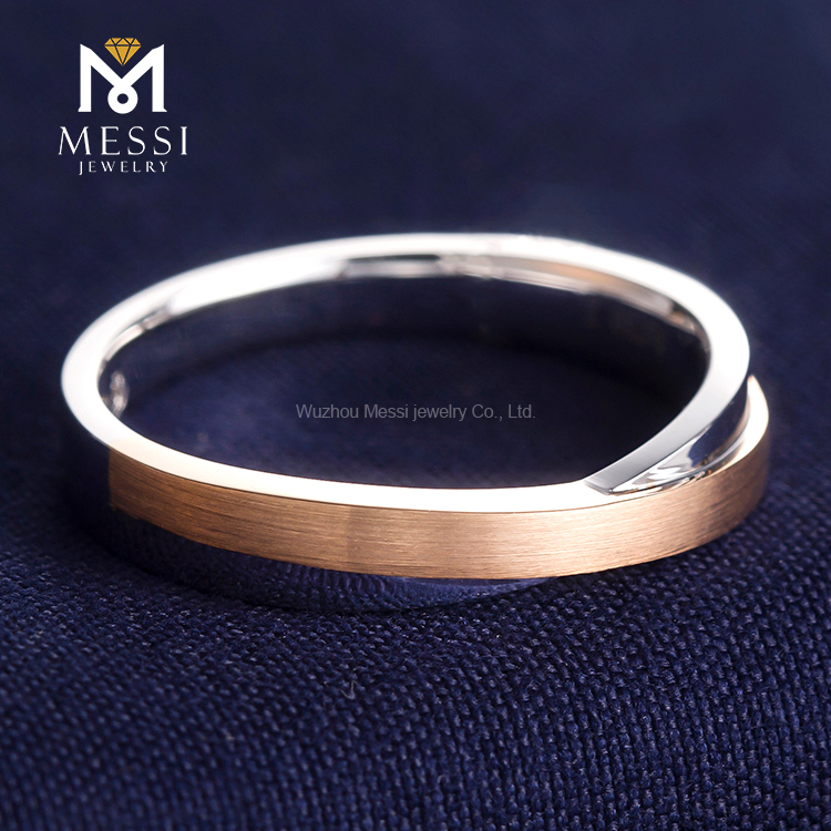 Messi Jewelry - Messi Jewelry diamond rings in 18k white and ros gold couple rings cross bands wedding engagement rings Wedding Band 14