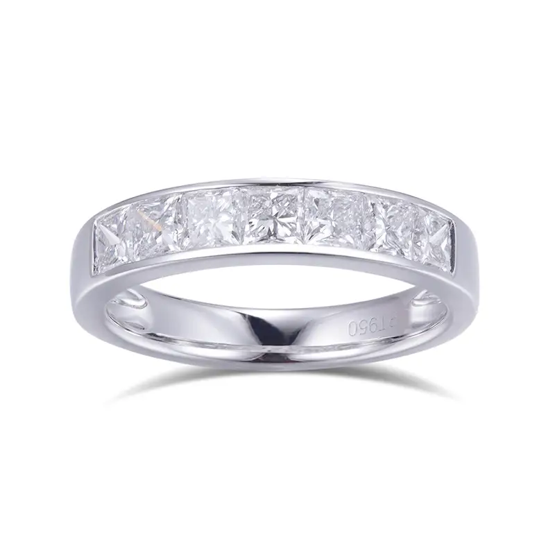 Gioielli Messi - Messi Jewelry MSR -546 White Gold Platinum Canale set Ring Engagement Wedding of Women Lab Diamond Lab Diamond Jewelry 1