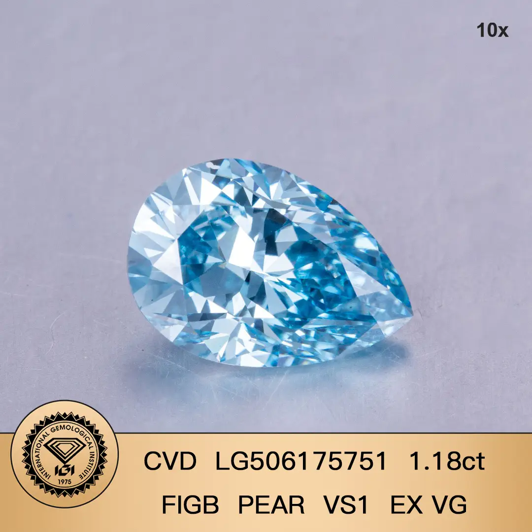Messi Jewelry | Newest pear cut lab diamond highly rated 2