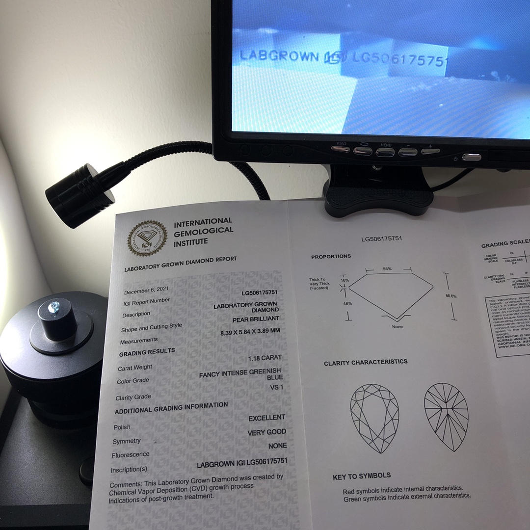 Messi Jewelry | Newest pear cut lab diamond highly rated 14