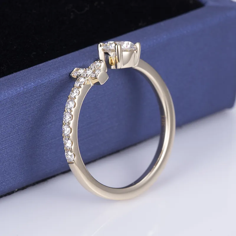 Cincin Pertunangan Berlian Buatan Makmal Barang Kemas Messi dengan Harga Berpatutan 3