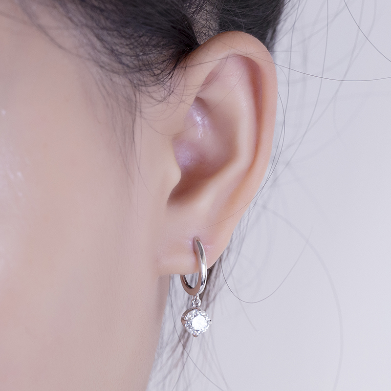 Серьги-гвоздики с выращенными в лаборатории бриллиантами по оптовым ценам | Messi Jewelry 14