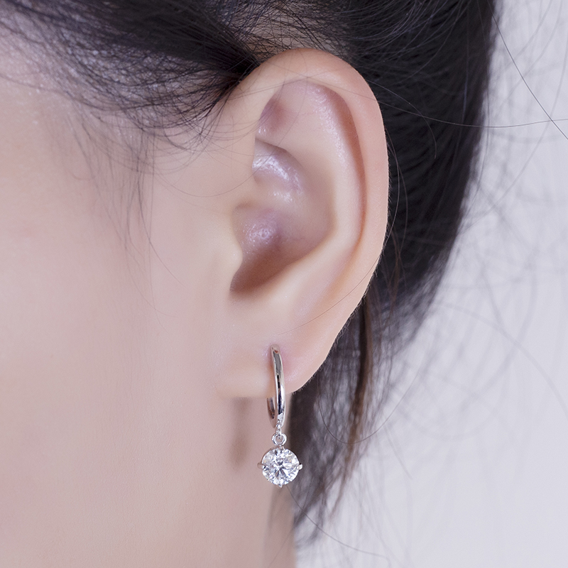 Серьги-гвоздики с выращенными в лаборатории бриллиантами по оптовым ценам | Messi Jewelry 13