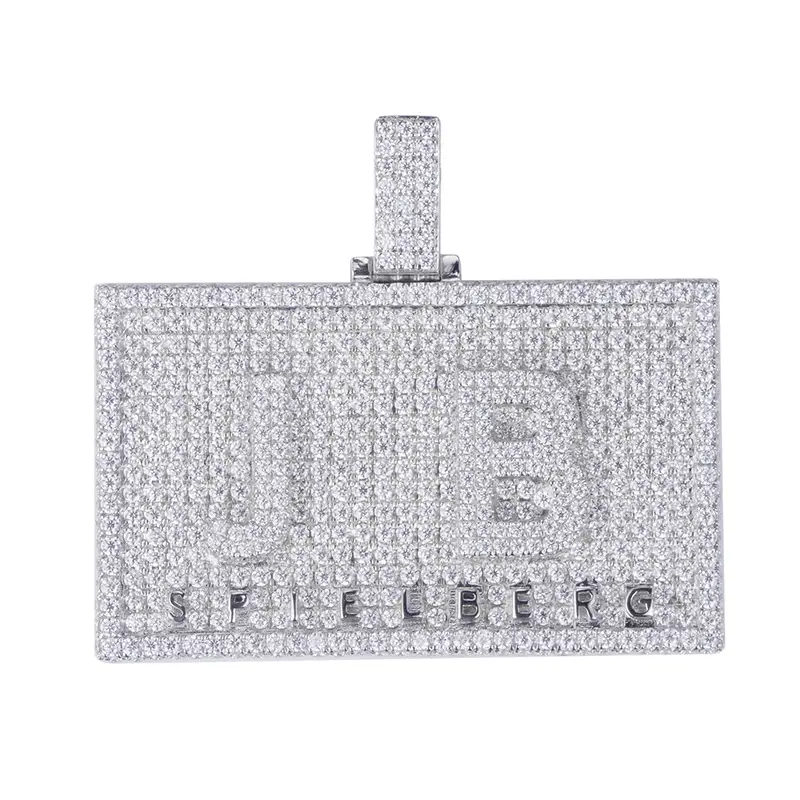 Perhiasan Messi - Hip Hop 925 Sterling Silver Moissanite Liontin untuk Liontin Moissanite Man 1