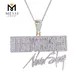 925 Sterling Silver Hip Hop Chain Pendant with Zircon Stones 7