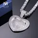 Pendientes de hip hop de plata personalizados con buen fabricante de precios | Joyería de Messi 5