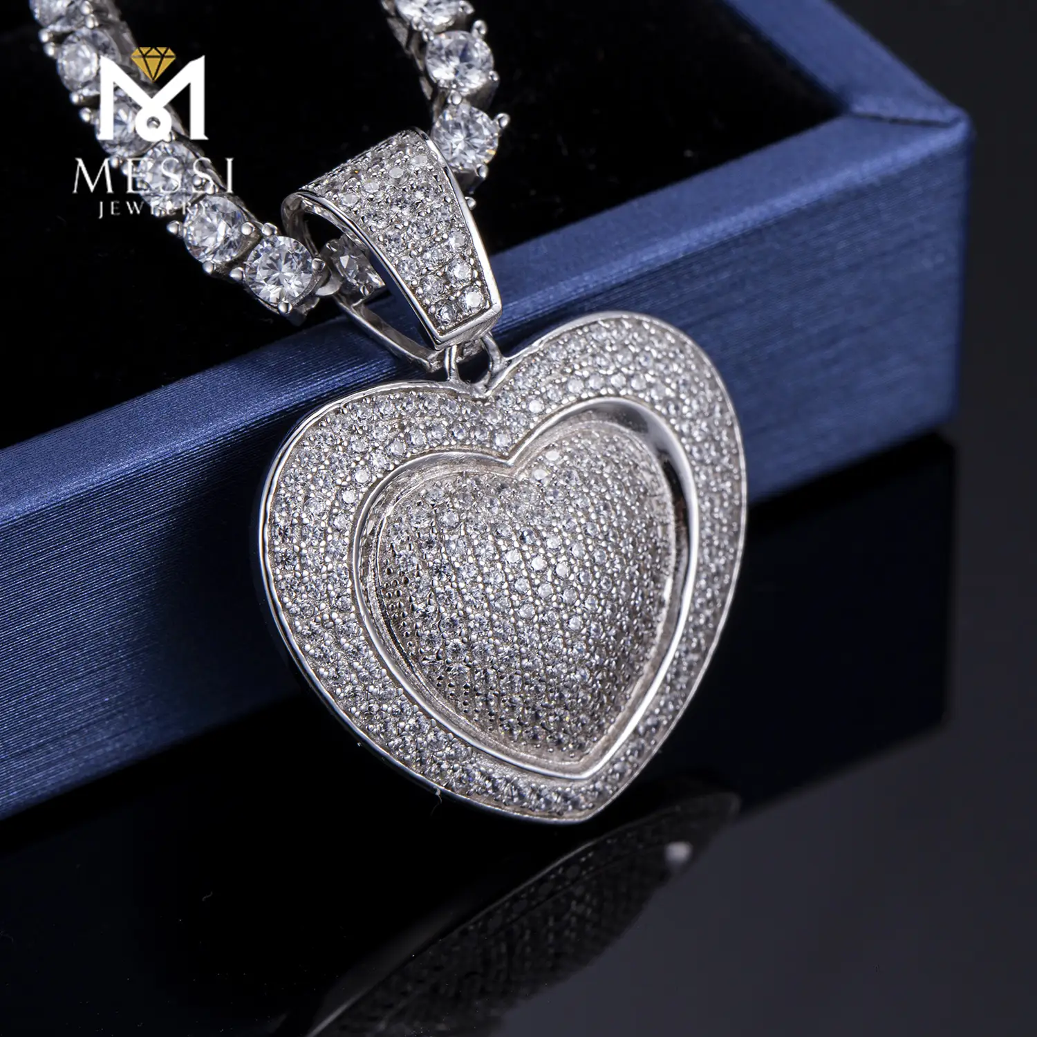Custom silver hip hop pendants with good price Manufacturer | Messi Jewelry 3