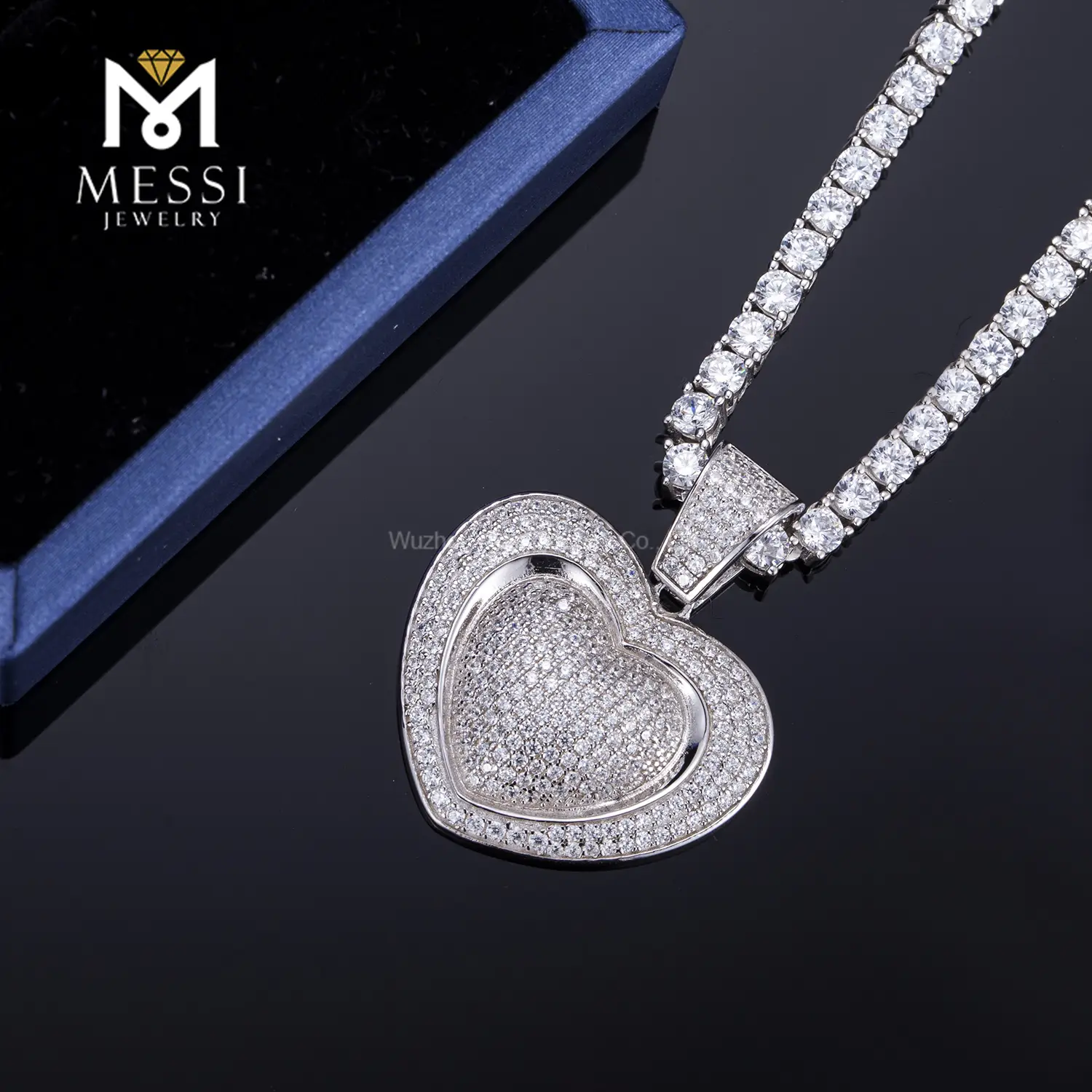 Custom silver hip hop pendants with good price Manufacturer | Messi Jewelry 6
