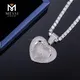 Pendientes de hip hop de plata personalizados con buen fabricante de precios | Joyería de Messi 6