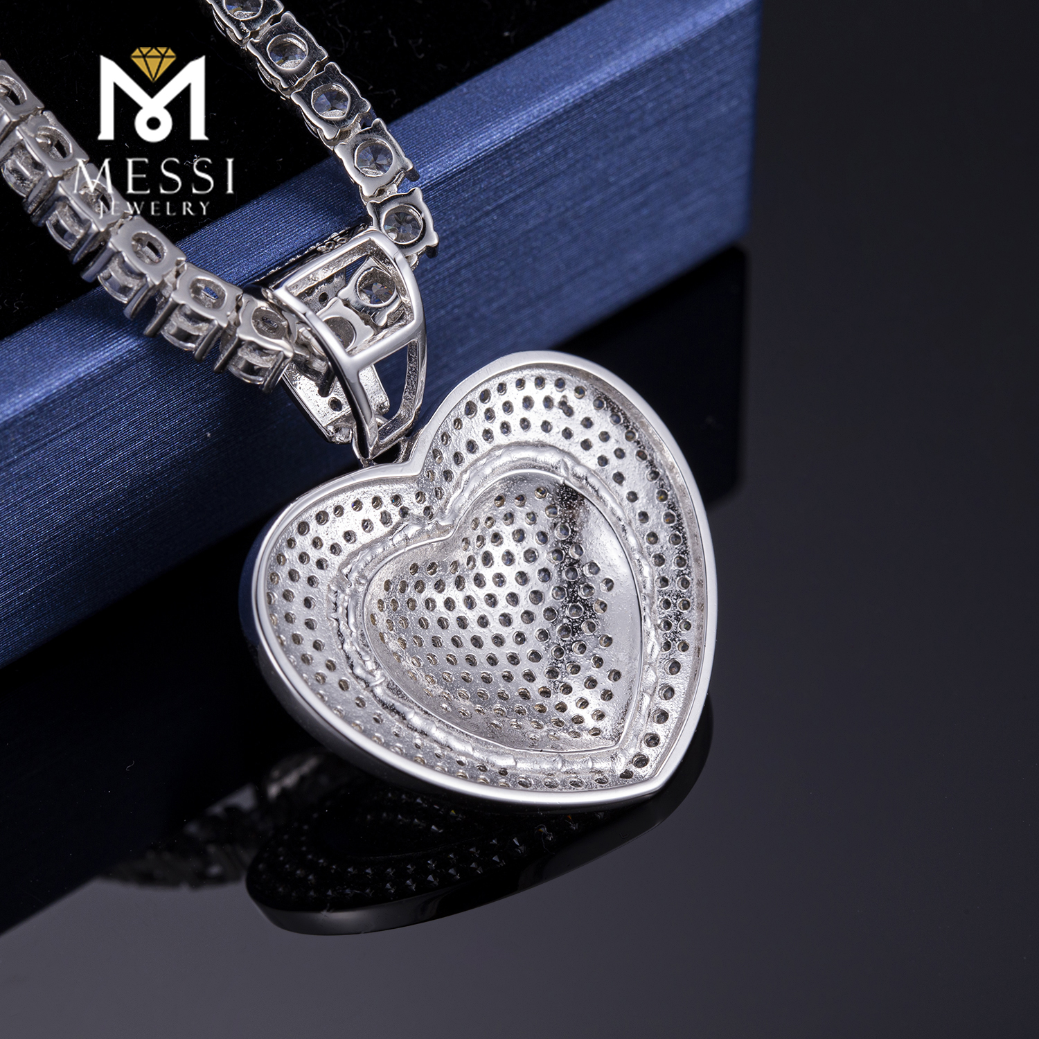 Pasadya nga pilak nga hip hop pendants nga adunay maayong presyo Manufacturer | Messi Alahas 9