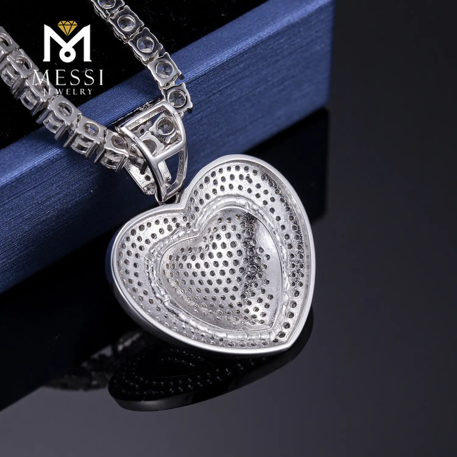 Custom silver hip hop pendants with good price Manufacturer | Messi Jewelry 7