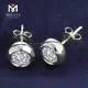 Messi Lab Grown Diamond Stud Earrings - 1.0ct, 18k White Gold 3