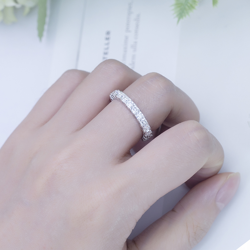 Месси ювелирные изделия - Messi Gems 14k 1,5 мм вечность Moissanite Band Gold Ring для женщин 2022 11