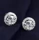18K White Gold Moissanite Stud Earrings - Customizable Girls Jewelry 5