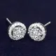 18K White Gold Moissanite Stud Earrings - Customizable Girls Jewelry 6