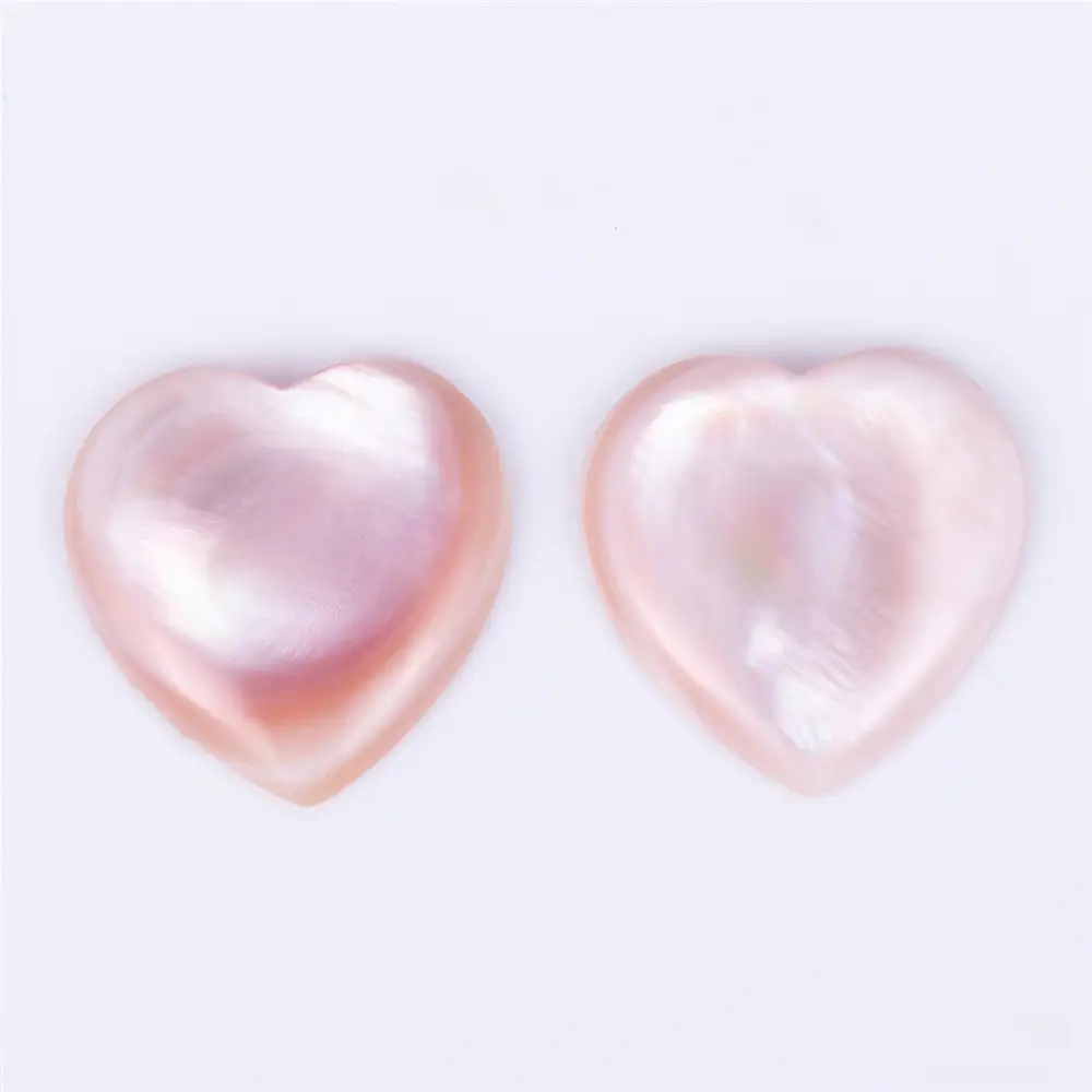 Κοσμήματα Messi - Καρδιά Cabochon Red Queen Shell μητέρα του μαργαριταριού μητέρα του μαργαριταριού 1