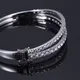 18k White Gold Half Eternity Lab Diamond Bracelet 4