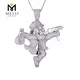 Messi Jewelry Hip Hop Moneybag Pendant 925 Silver Necklace 7